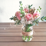 table-flower-arrangement-pink-rose