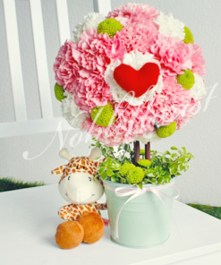 topiary-flower-arrangement-carnation