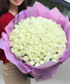 buy 99 white roses near me