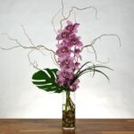 purple cymbidium table flower