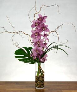 purple cymbidium table flower