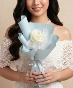 SS-03 Love and Passion single stalk white rose
