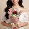 single stem red rose